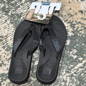 High Tide NWT Flip Flops Size 11 Black Women's